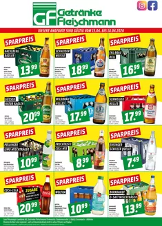 Getränke Fleischmann Katalog in Bayreuth | UNSERE ANGEBOTE SIND GÜLTIG-* | 2026-04-14T00:00:00.000Z - 2026-04-18T00:00:00.000Z