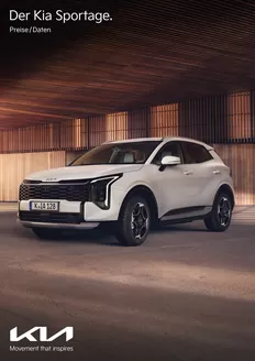KIA Katalog in Lüneburg | Kia Germany Sportage Preisliste | 2026-04-15T00:00:00.000Z - 2027-04-15T00:00:00.000Z