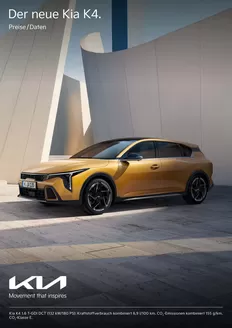 KIA Katalog in Lüneburg | Kia Germany K4 Preisliste | 2026-04-15T00:00:00.000Z - 2027-04-15T00:00:00.000Z