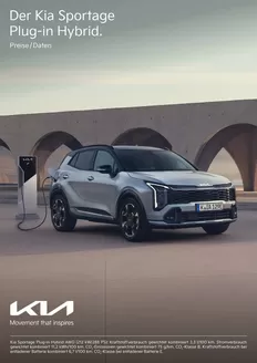 KIA Katalog in Lüneburg | Kia Germany Sportage PHEV Preisliste | 2026-04-15T00:00:00.000Z - 2027-04-15T00:00:00.000Z