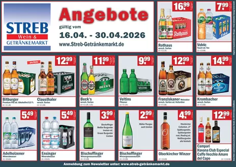 Streb Getränkemärkte Katalog in Horst (Holstein) | A N G E B O T E .  | 2026-04-17T00:00:00.000Z - 2026-04-30T00:00:00.000Z
