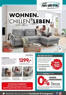 Möbel Steffens Katalog in Ahaus | WOHNEN. CHILLEN. LEBEN | 2026-04-21T00:00:00.000Z - 2026-05-31T00:00:00.000Z