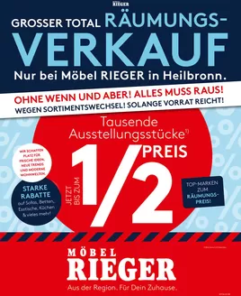 Möbel Rieger Katalog in Haiger | Unsere besten Deals für Sie | 2026-04-23T00:00:00.000Z - 2026-05-12T00:00:00.000Z