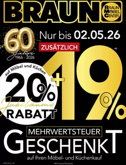 Möbel Braun Katalog in Ahlen | ZUSÄTZLICH | 2026-04-29T00:00:00.000Z - 2026-05-02T00:00:00.000Z