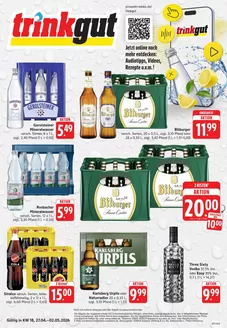 trinkgut Katalog in Waldkirch | Top-Angebote für Sparfüchse | 2026-04-27T00:00:00.000Z - 2026-05-02T00:00:00.000Z