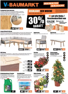 V Baumarkt Katalog in Waldkirch | Tolles Angebot für Schnäppchenjäger | 2026-04-30T00:00:00.000Z - 2026-05-06T00:00:00.000Z