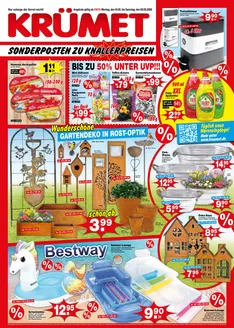 Krümet Sonderposten Katalog in Mainstockheim | SONDERPOSTEN ZU KNALLERPREISEN -  | 2026-05-04T00:00:00.000Z - 2026-05-09T00:00:00.000Z