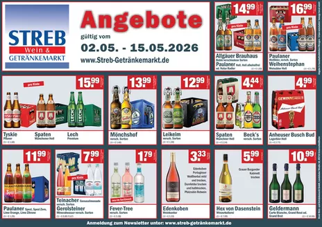 Streb Getränkemärkte Katalog in Mainstockheim | Salee | 2026-05-04T00:00:00.000Z - 2026-05-15T00:00:00.000Z