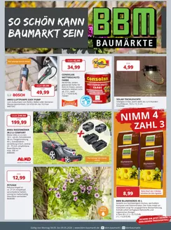 BBM Baumarkt Katalog in Forchtenberg | So Schon Kann Baumarkt Sein | 2026-05-06T00:00:00.000Z - 2026-05-09T00:00:00.000Z