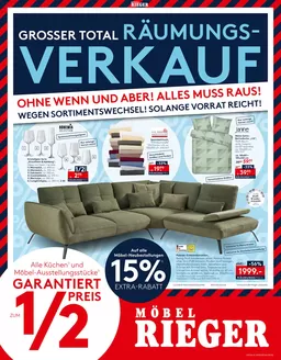 Möbel Rieger Katalog | Top-Angebote für Sparfüchse | 2026-05-07T00:00:00.000Z - 2026-05-19T00:00:00.000Z