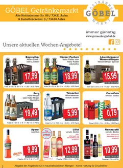 Getränke Göbel Katalog | Getränke Göbel flugblatt | 2026-05-04T00:00:00.000Z - 2026-05-30T00:00:00.000Z