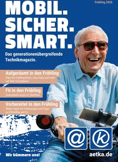 aetka Katalog | MOBIL. SICHER. SMART. | 2026-05-18T00:00:00.000Z - 2026-08-31T00:00:00.000Z