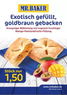 Mr Baker Katalog | Exotisch Gefullt, Goldbraun Gebacken | 2026-05-20T00:00:00.000Z - 2026-05-31T00:00:00.000Z