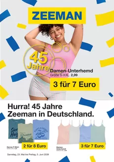 Zeeman Katalog | Hurra! 45 Jahre Zeeman In Deutschland | 2026-05-22T00:00:00.000Z - 2026-06-05T00:00:00.000Z