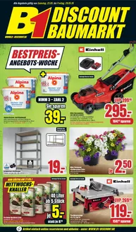 B1 Discount Baumarkt Katalog | B1 Discount Baumarkt flugblatt | 2026-05-23T00:00:00.000Z - 2026-05-29T00:00:00.000Z