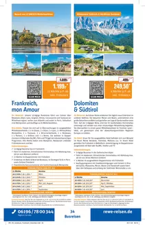 Netto Reisen Katalog in Neu Kaliß | REWE Reisen Prospekt 2026 01 Busreise Frankreich Dolomiten Suedtirol | 2026-03-01T00:00:00.000Z - 2026-10-31T00:00:00.000Z