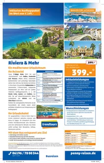 Penny Reisen Katalog in Neu Kaliß | PENNY Reisen Prospekt 2026 04 Busreise Riviera und Mehr | 2026-05-01T00:00:00.000Z - 2026-11-30T00:00:00.000Z