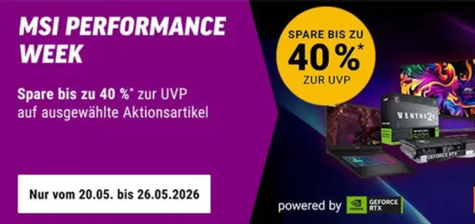Notebooksbilliger Katalog | MSI PERFORMANCE WEEK | 2026-05-25T00:00:00.000Z - 2026-06-08T00:00:00.000Z