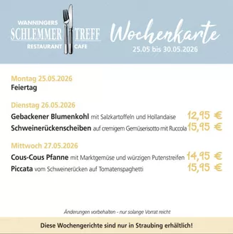 Möbel Wanninger Katalog | Wochenkarte-- | 2026-05-26T00:00:00.000Z - 2026-05-30T00:00:00.000Z