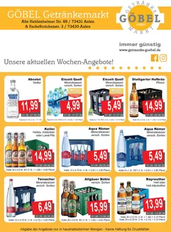 Getränke Göbel Katalog | Getränke Göbel flugblatt | 2026-06-01T00:00:00.000Z - 2026-07-31T00:00:00.000Z
