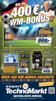 Expert  Technomarkt Katalog | BIS ZU 400€ WM-BONUS | 2026-06-01T00:00:00.000Z - 2026-06-06T00:00:00.000Z