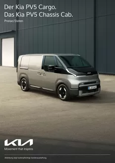 KIA Prospekt in | Kia Germany PV5 Cargo Preisliste | 2026-06-02T00:00:00.000Z - 2027-06-02T00:00:00.000Z
