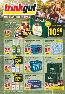 trinkgut Katalog in Bückeburg | trinkgut flugblatt | 2026-06-09T00:00:00.000Z - 2026-06-13T00:00:00.000Z