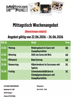 CAP Markt Katalog | Tolle Rabatte auf ausgewählte Produkte | 2026-06-22T00:00:00.000Z - 2026-06-26T00:00:00.000Z
