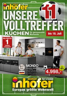 Möbel Inhofer Katalog | UNSERE VOLLTREFFER - KÜCHEN | 2026-06-11T00:00:00.000Z - 2026-07-18T00:00:00.000Z