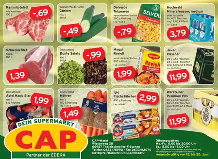 CAP Markt Prospekt in Saalfeld-Saale | Tolles Angebot für Schnäppchenjäger | 2026-06-15T00:00:00.000Z - 2026-06-20T00:00:00.000Z