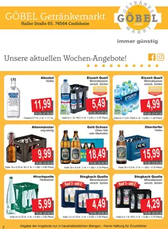 Getränke Göbel Prospekt in Oberlungwitz | Attraktive Sonderangebote für alle | 2026-06-01T00:00:00.000Z - 2026-07-31T00:00:00.000Z