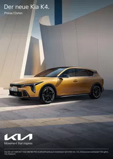 KIA Prospekt in Coburg | Kia Germany K4 Preisliste | 2026-06-16T00:00:00.000Z - 2027-06-16T00:00:00.000Z