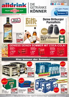Profi Getränke Katalog | Aktuelle Deals und Angebote | 2026-06-22T00:00:00.000Z - 2026-07-04T00:00:00.000Z