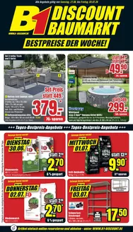 B1 Discount Baumarkt Katalog in Mittelherwigsdorf | B1 Discount Baumarkt flugblatt | 2026-06-27T00:00:00.000Z - 2026-07-03T00:00:00.000Z