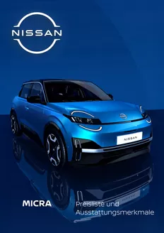 Nissan Katalog in Zschepplin | Micra preisliste | 2026-06-29T00:00:00.000Z - 2027-06-29T00:00:00.000Z