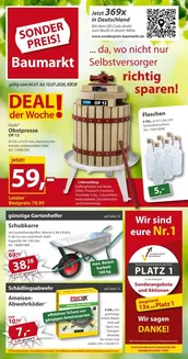 Sonderpreis Baumarkt Katalog in Mittelherwigsdorf | Tolles Angebot für Schnäppchenjäger | 2026-07-04T00:00:00.000Z - 2026-07-10T00:00:00.000Z