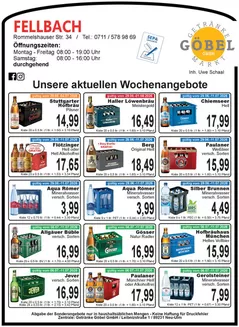 Getränke Göbel Katalog | Rabatte und Aktionen | 2026-06-29T00:00:00.000Z - 2026-08-01T00:00:00.000Z