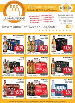 Getränke Göbel Katalog | Exklusive Schnäppchen | 2026-06-29T00:00:00.000Z - 2026-07-11T00:00:00.000Z