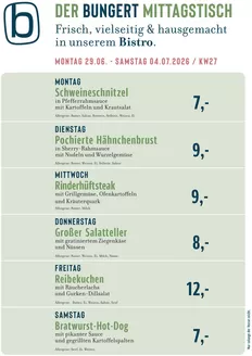 BUNGERT Katalog in Dittelsheim-Heßloch | BUNGERT Mittagstisch KW27 2026 | 2026-06-29T00:00:00.000Z - 2026-07-04T00:00:00.000Z