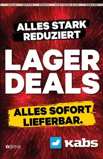 Kabs Polsterwelt Katalog | Lager Deals` | 2026-06-30T00:00:00.000Z - 2026-07-30T00:00:00.000Z