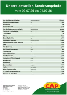 CAP Markt Katalog in Kaulsdorf | Unsere besten Angebote für Sie | 2026-07-02T00:00:00.000Z - 2026-07-04T00:00:00.000Z