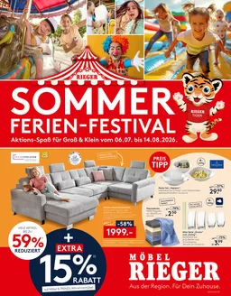 Möbel Rieger Katalog | Aktuelle Sonderaktionen | 2026-07-06T00:00:00.000Z - 2026-08-14T00:00:00.000Z