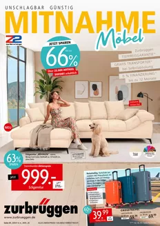 Zurbrüggen Katalog | Mitnahme Möbel | 2026-07-13T00:00:00.000Z - 2026-07-27T00:00:00.000Z
