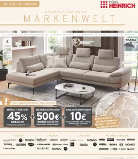 Möbel Heinrich Katalog | Möbel Heinrich flugblatt | 2026-07-16T00:00:00.000Z - 2026-08-12T00:00:00.000Z