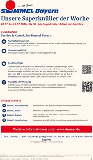 Simmel Katalog | Simmel flugblatt | 2026-07-20T00:00:00.000Z - 2026-07-25T00:00:00.000Z