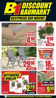 B1 Discount Baumarkt Katalog in Dorsten | B1 Discount Baumarkt flugblatt | 2026-07-18T00:00:00.000Z - 2026-07-24T00:00:00.000Z