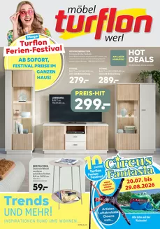 Möbel Turflon Katalog | Turflon Ferien-Festival | 2026-07-22T00:00:00.000Z - 2026-08-22T00:00:00.000Z