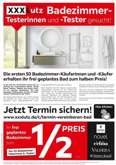 XXXLutz Katalog | Badezimmer-Testerinnen und -Tester gesucht | 2026-07-27T00:00:00.000Z - 2026-08-08T00:00:00.000Z