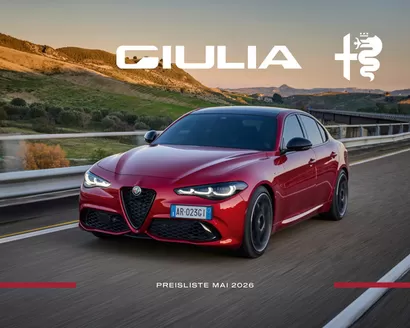 Alfa Romeo Katalog | Giulia Preisliste | 2026-01-01T00:00:00.000Z - 2026-12-31T00:00:00.000Z