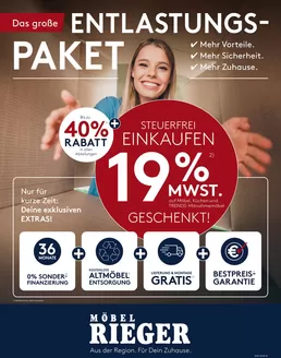 Möbel Rieger Katalog | Top-Angebote für alle Schnäppchenjäger | 2026-07-30T00:00:00.000Z - 2026-08-18T00:00:00.000Z